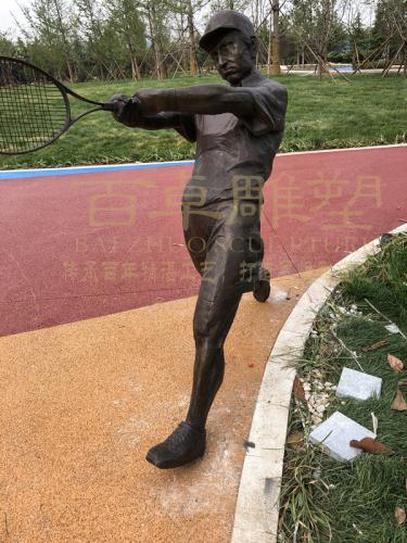 山东日照网球中心《铸铜人物雕塑》